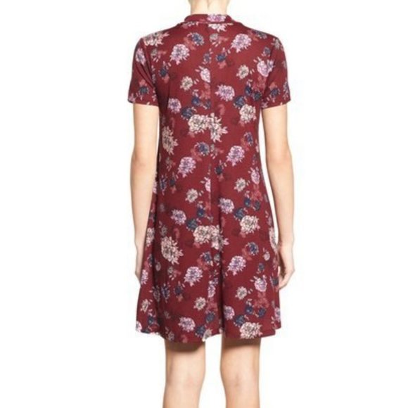 [SOLD] RARE Lush Floral Print Mock Neck Dress ASO Lydia Martin - Picture 4 of 11